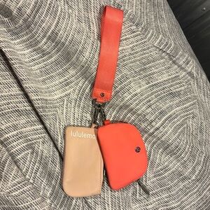 Wrist bag with little wallet